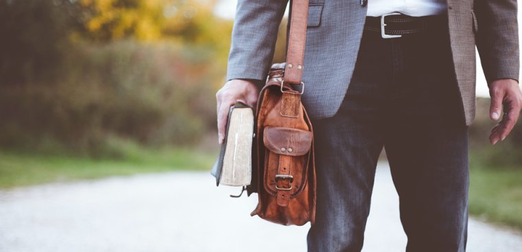 man with bag