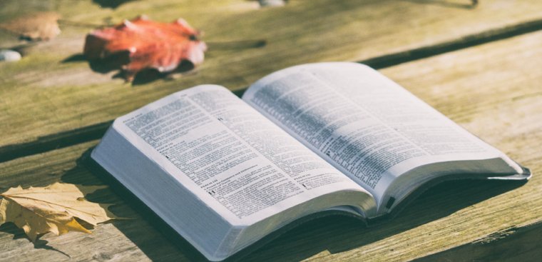 bible on wooden table