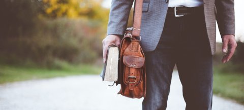 man with bag