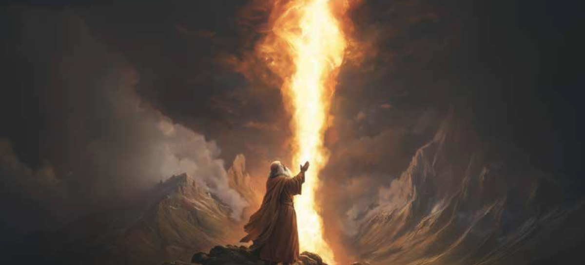 Elijah and Fire coming down